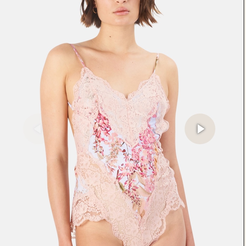 NWT Zimmermann Botanical Teddy Multicolor bodysuit lace size US6 / 2 AU